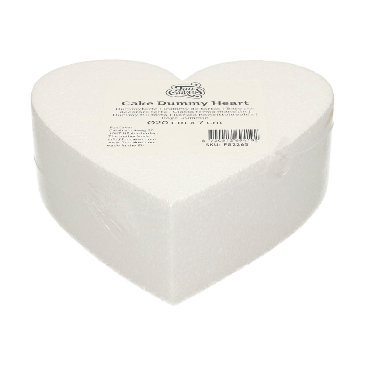 FunCakes Taart Dummy Hart Ø20 cm x 7 cm