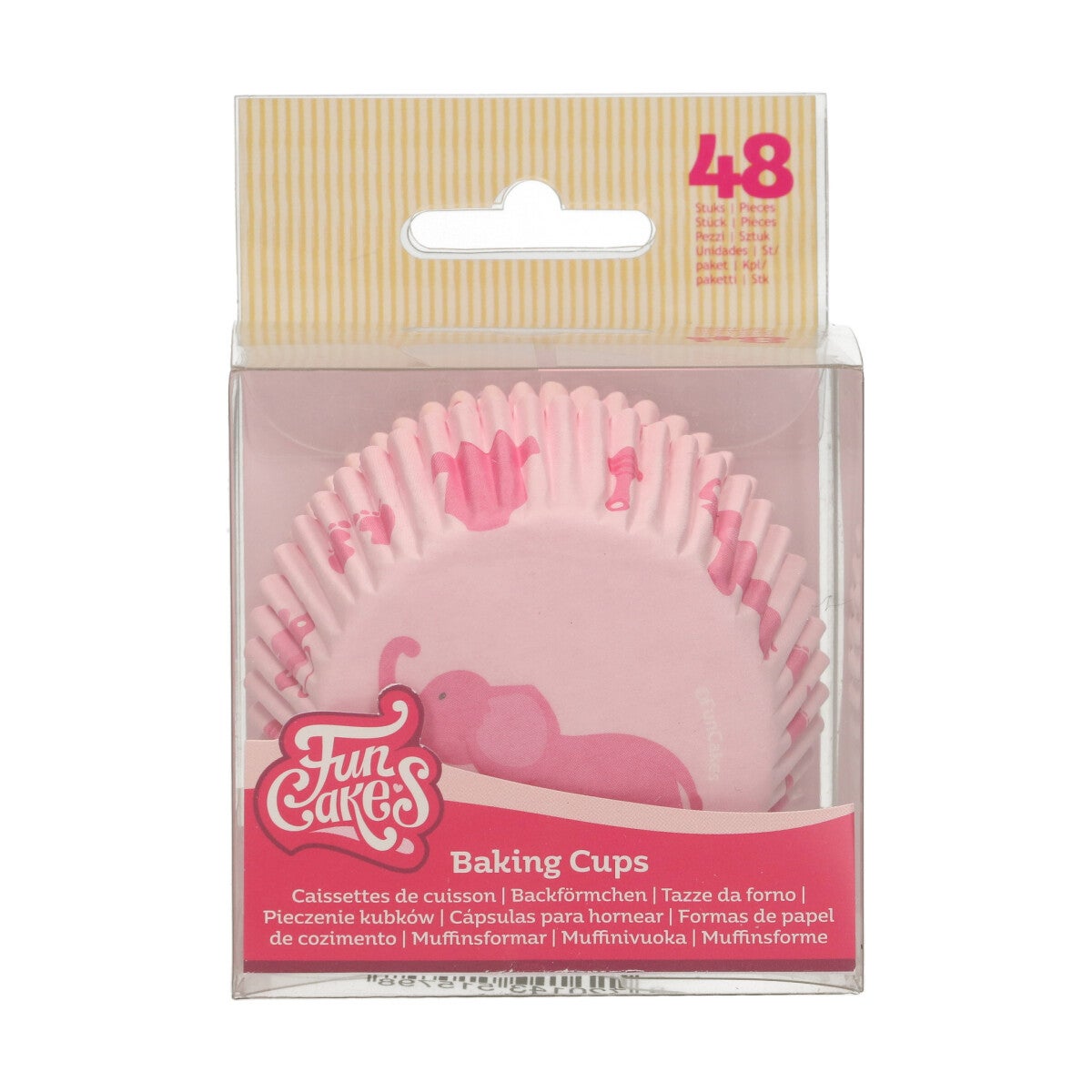 FunCakes Cupcakevormpjes Baby Roze pk/48