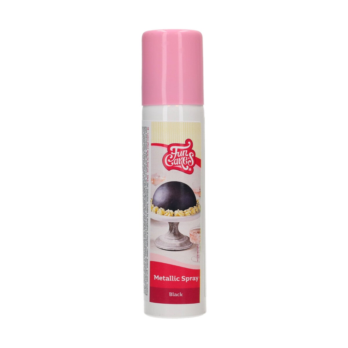 FunCakes Metallic Spray Zwart 100 ml