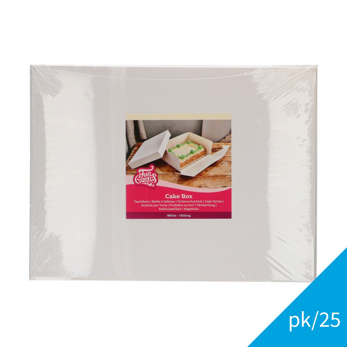 FunCakes Taartdoos Wit 40x30x15 cm pk/25