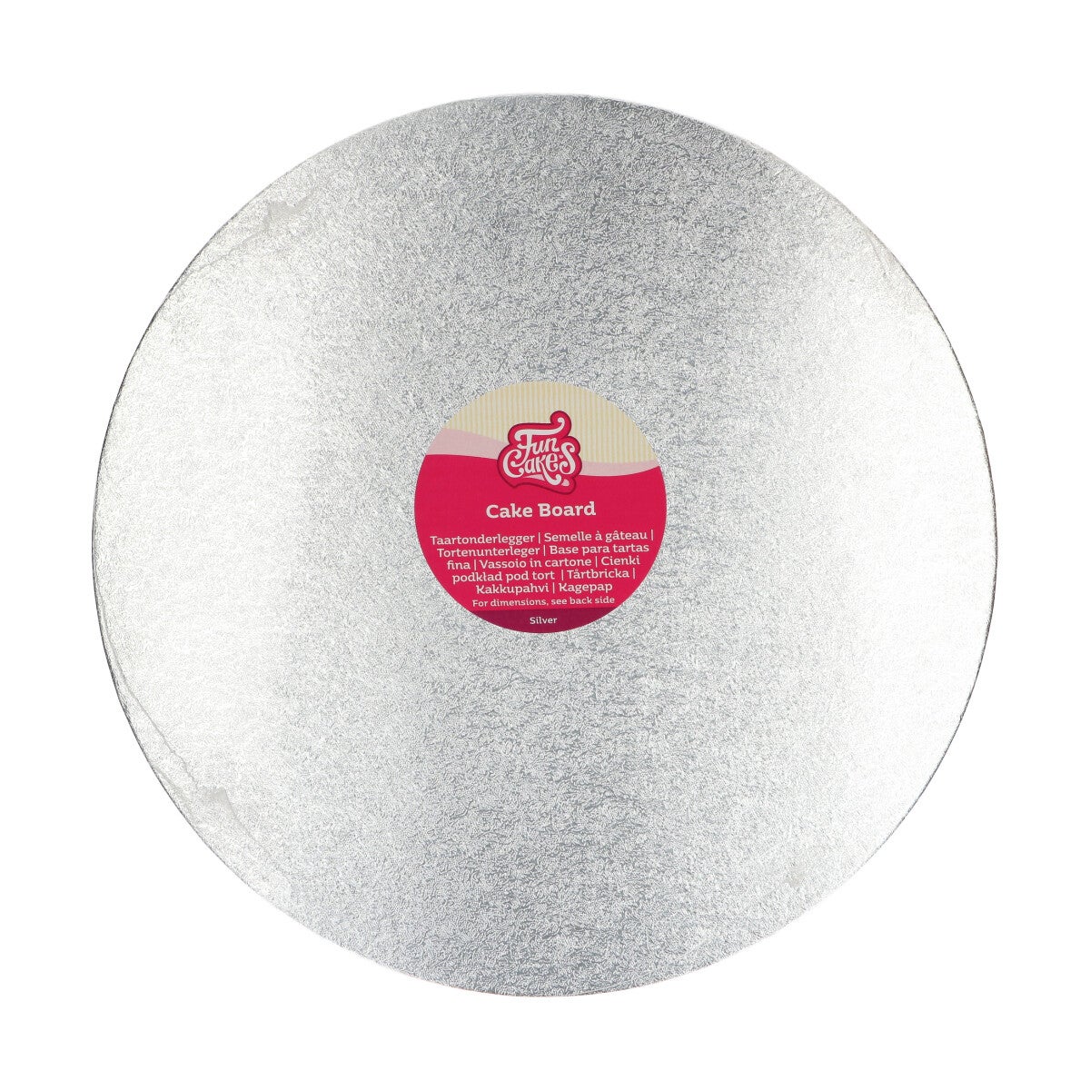 FunCakes Cake Board Rond Ø35 cm - Zilver