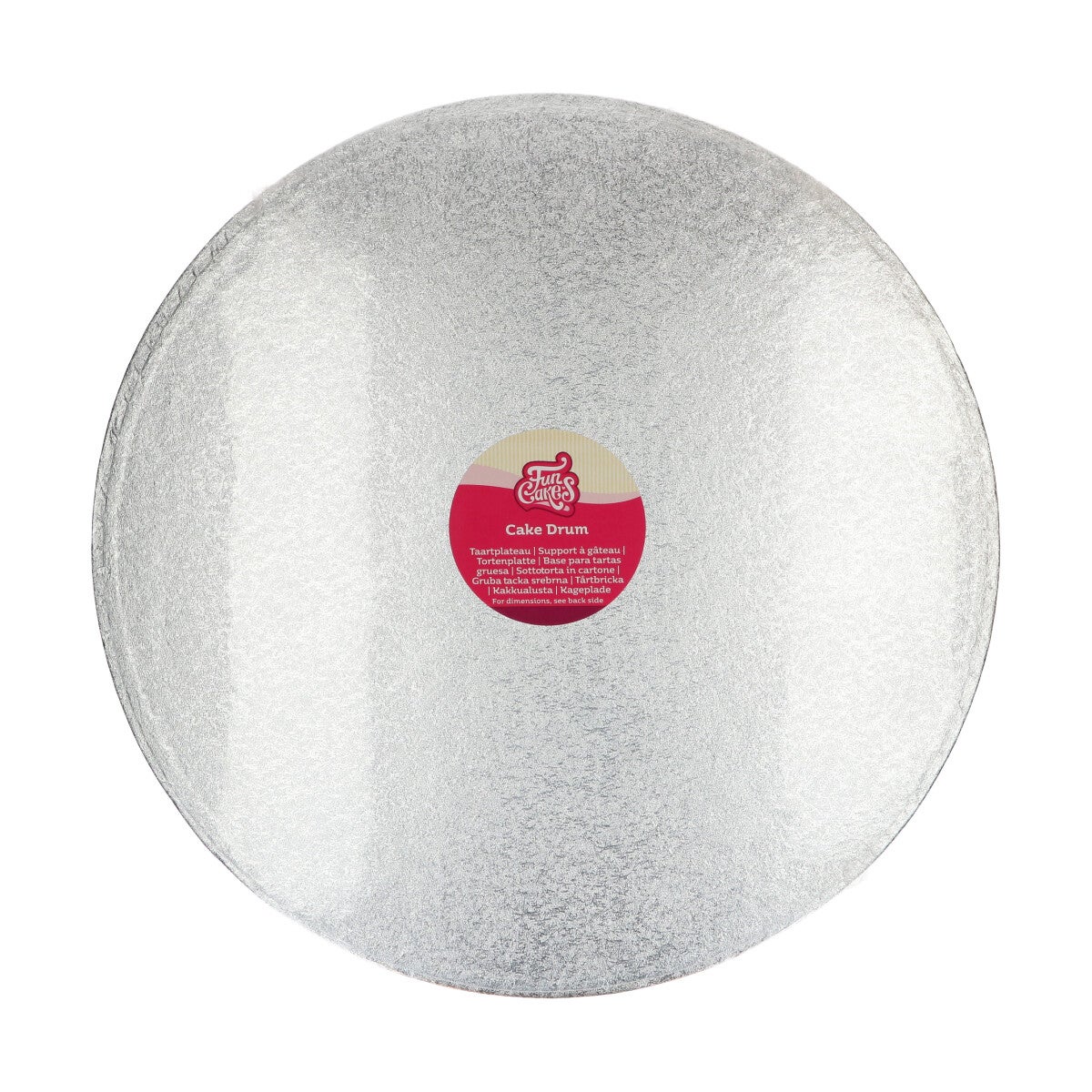 FunCakes Cake Drum Rond Ø45,5 cm- Zilver