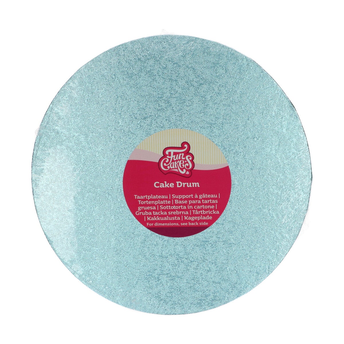 FunCakes Cake Drum Rond Ø25 cm - Baby Blauw