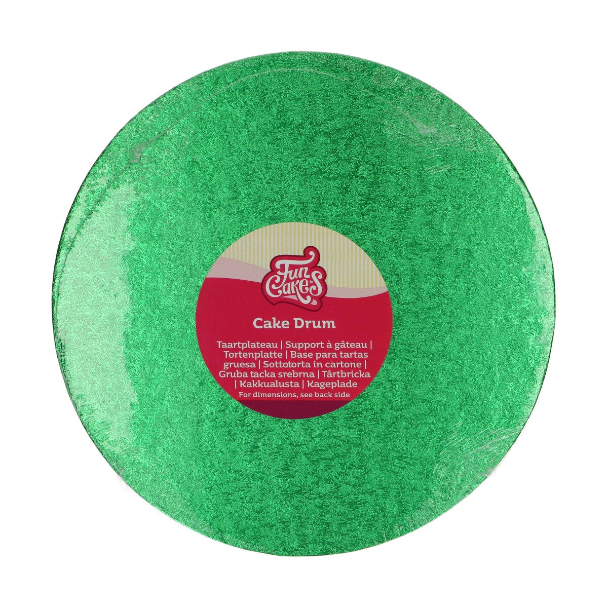 FunCakes Cake Drum Rond Ø25 cm - Groen