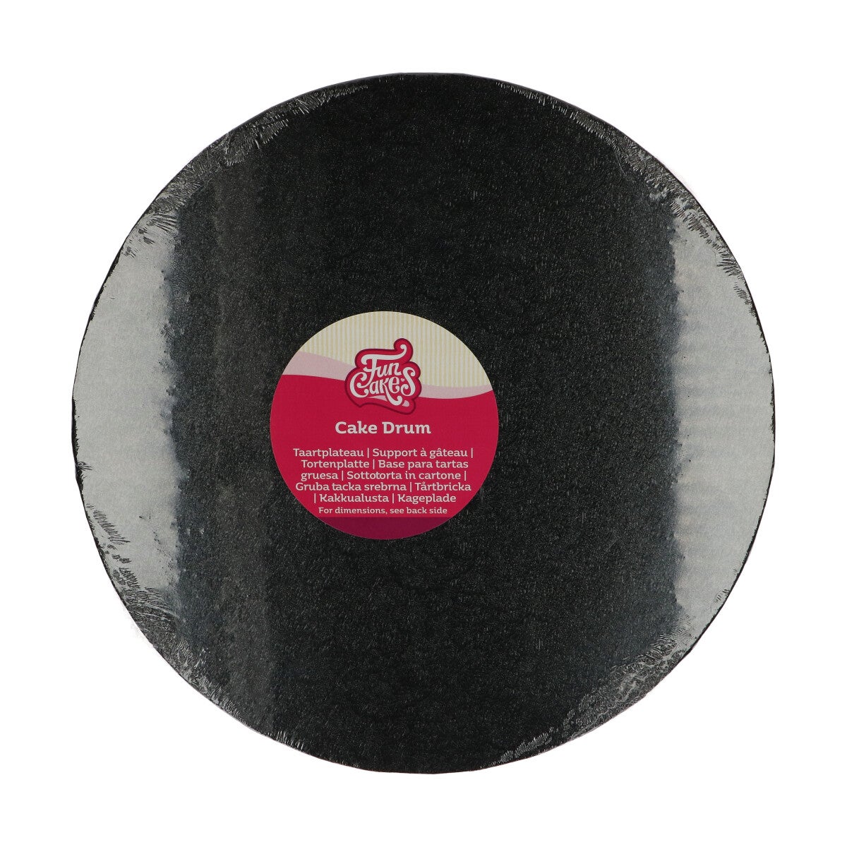 FunCakes Cake Drum Rond Ø30,5 cm - Zwart