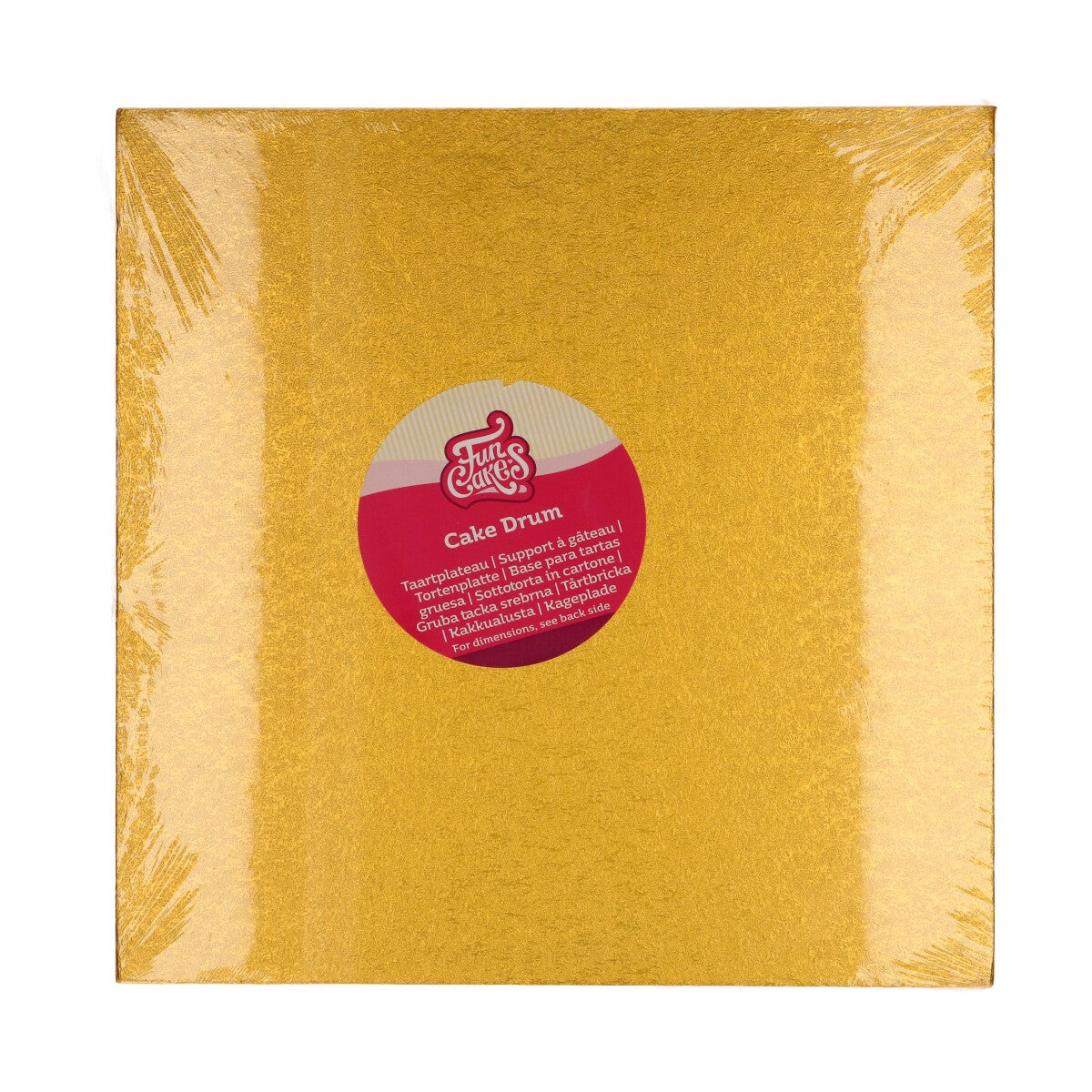 FunCakes Cake Drum Vierkant 30,5 cm - Goud