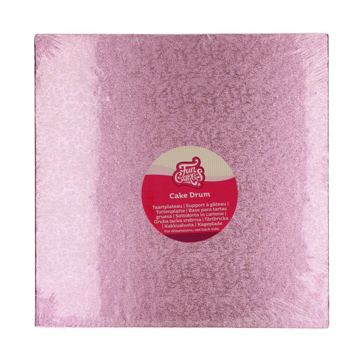 FunCakes Cake Drum Vierkant 30,5 cm - Roze