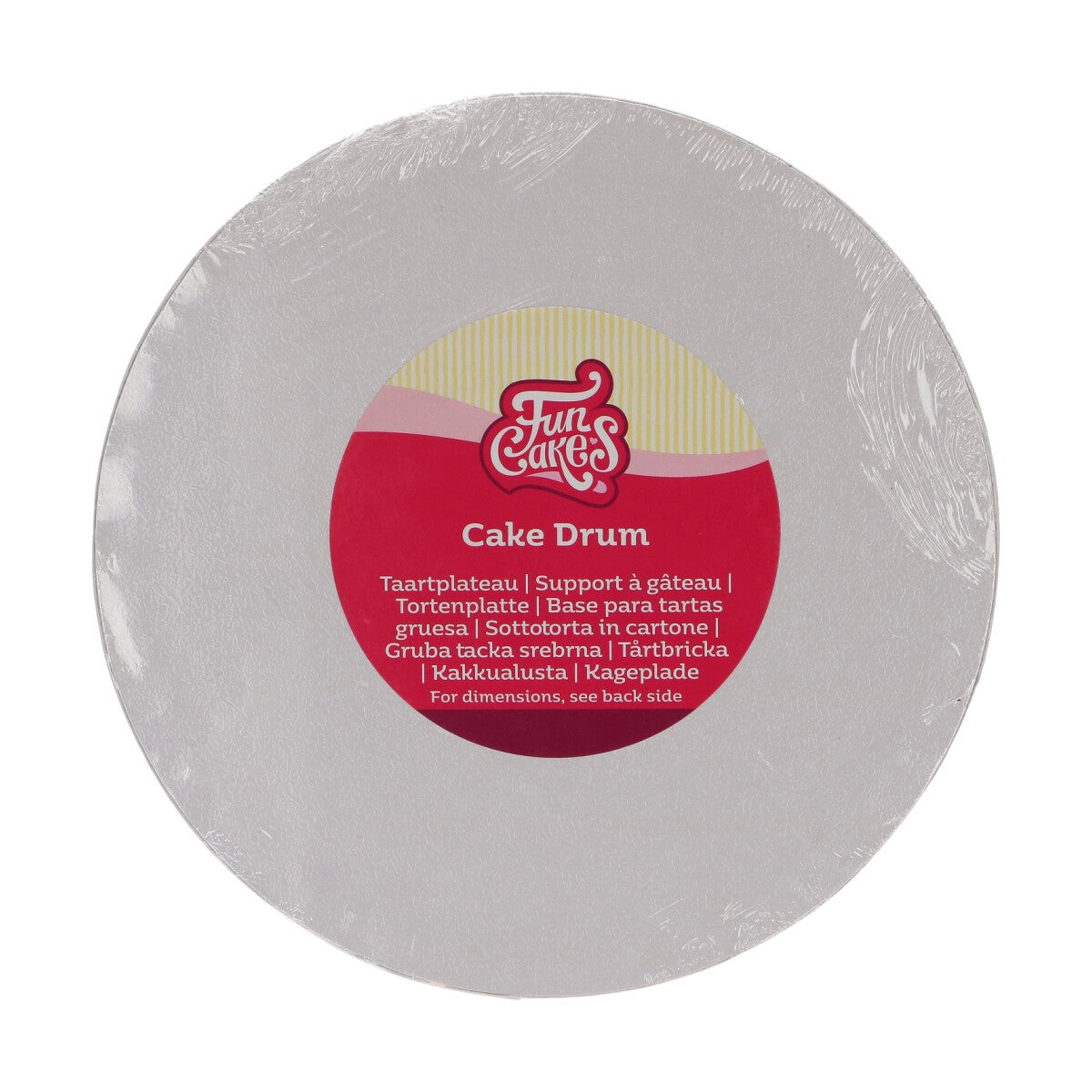 FunCakes Cake Drum Rond Ø20 cm - Wit