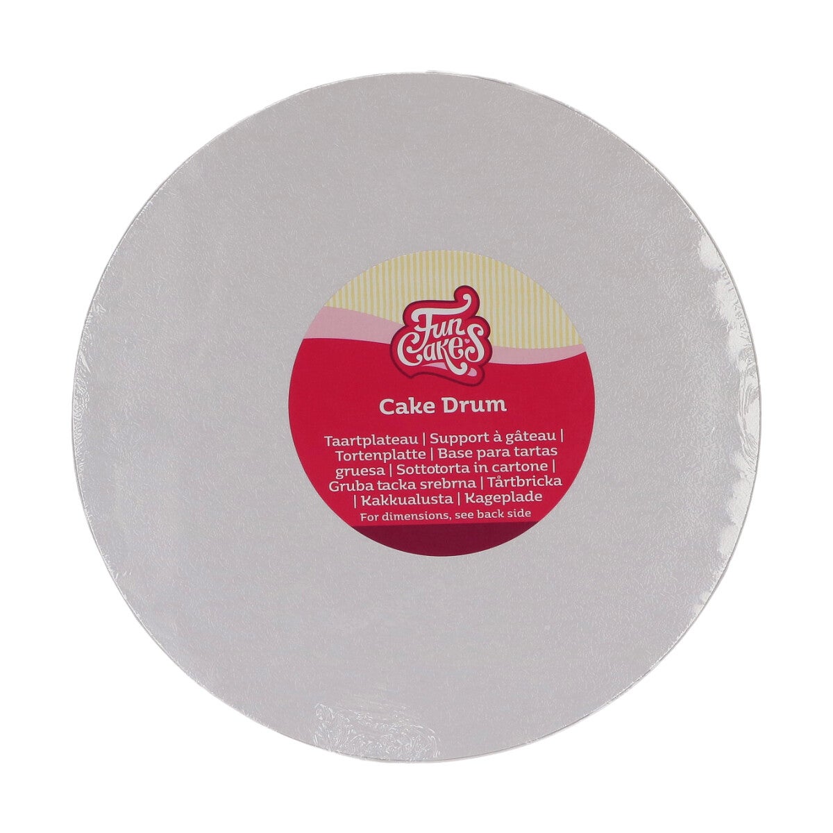 FunCakes Cake Drum Rond Ø22,5 cm - Wit