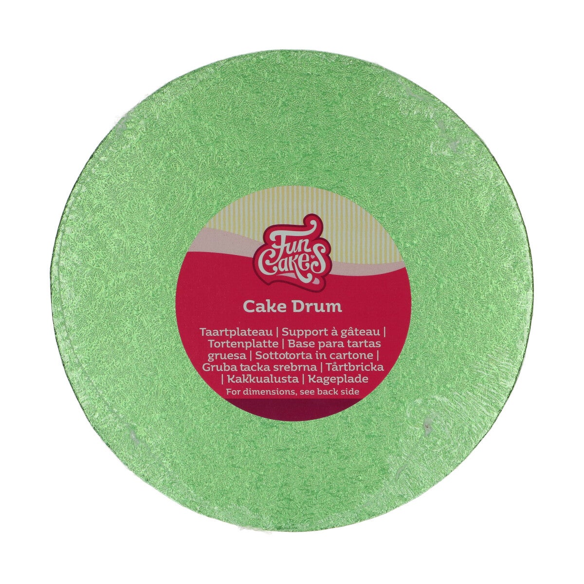 FunCakes Cake Drum Rond Ø20 cm - Licht Groen