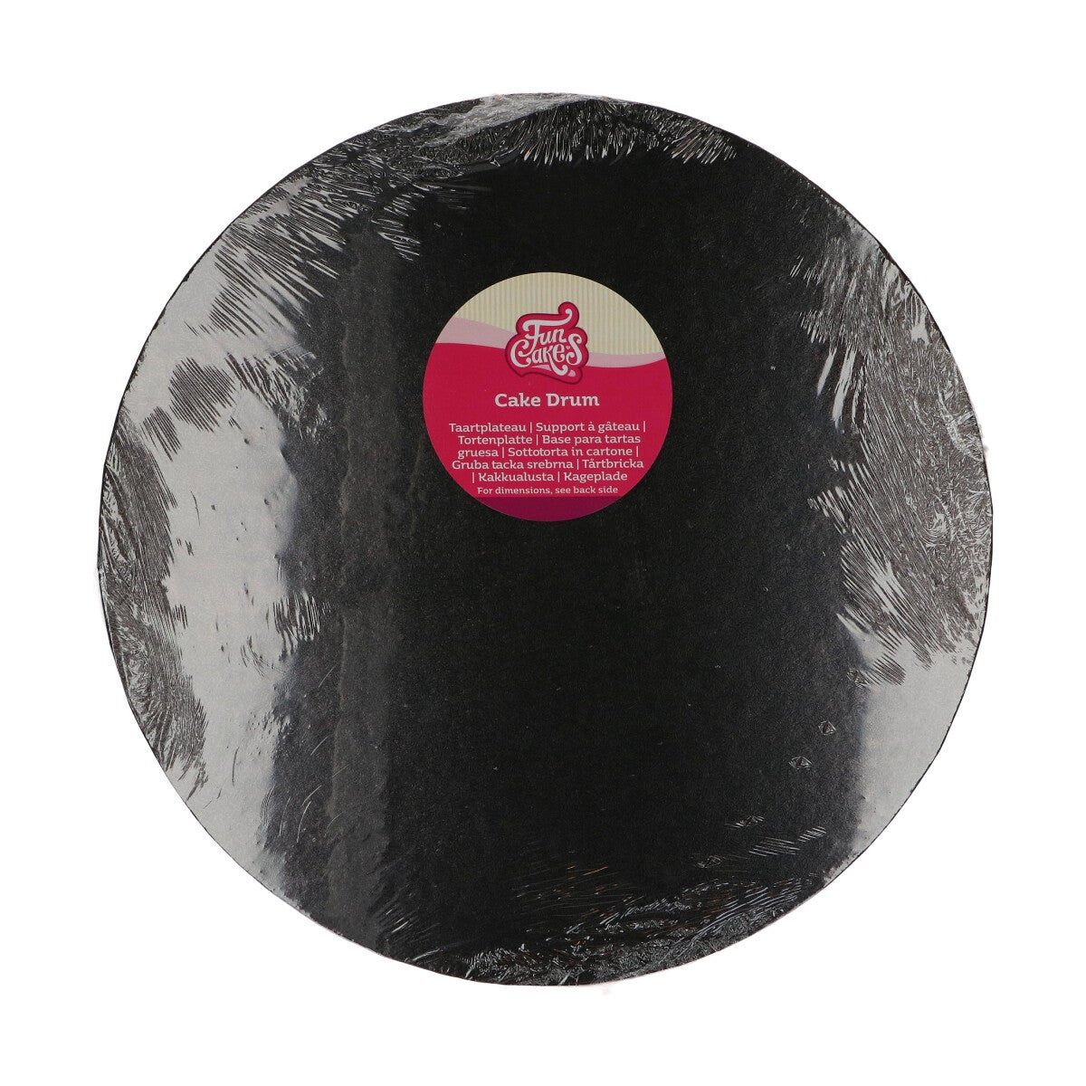 FunCakes Cake Drum Rond Ø35,5 cm - Zwart