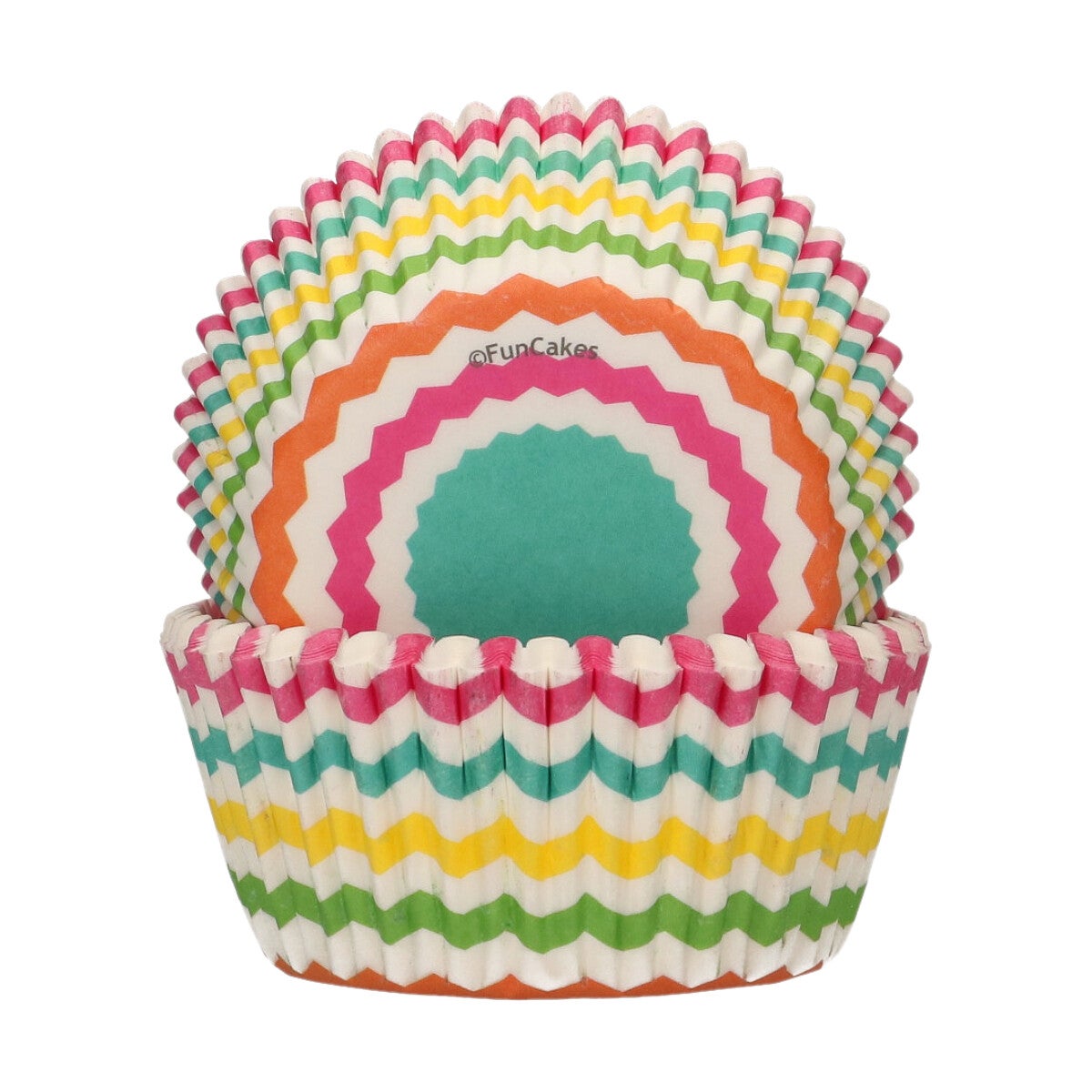 FunCakes Baking Cups Colourful Chevron pk/48