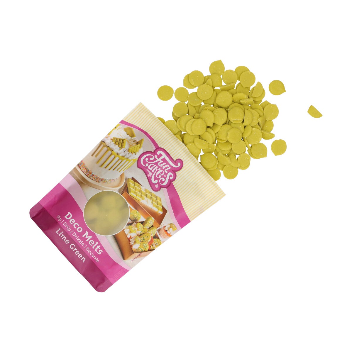 FunCakes Deco Melts -Limegroen- 250g
