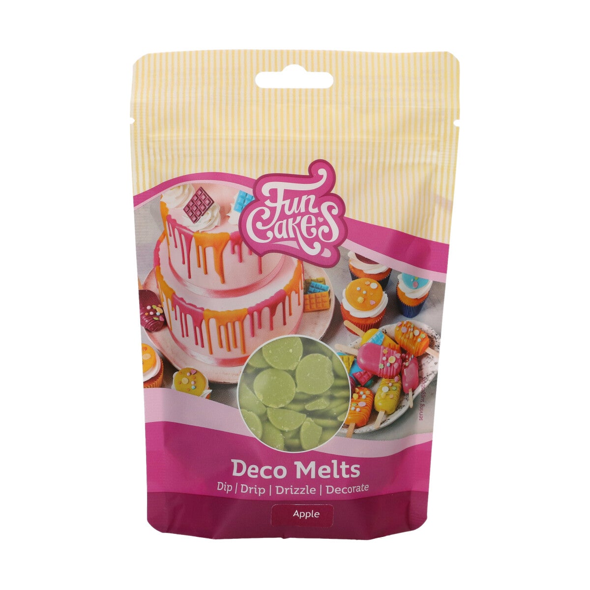 FunCakes Deco Melts - Groene appelsmaak- 250g