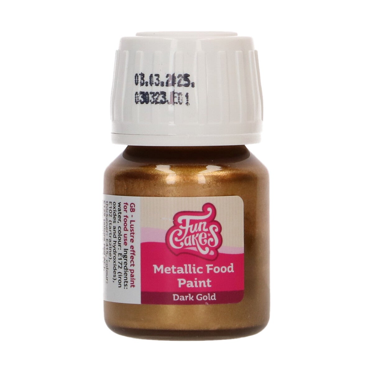 FunCakes Metallic Food Paint Dark Gold 30 ml