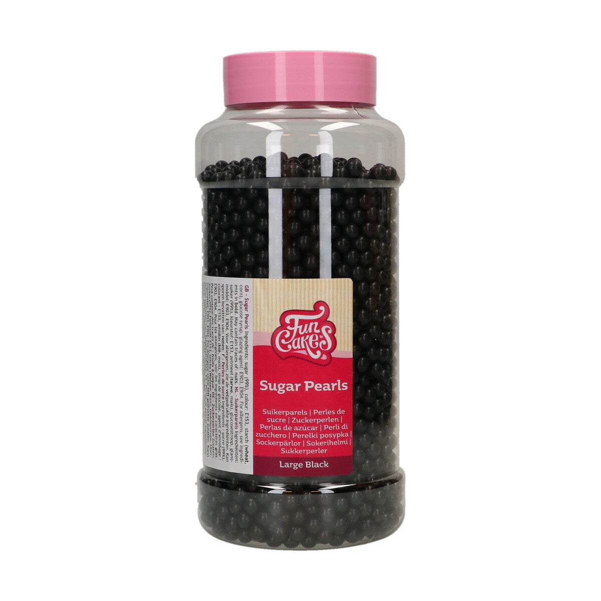 FunCakes Suikerparels Large Zwart 800 g