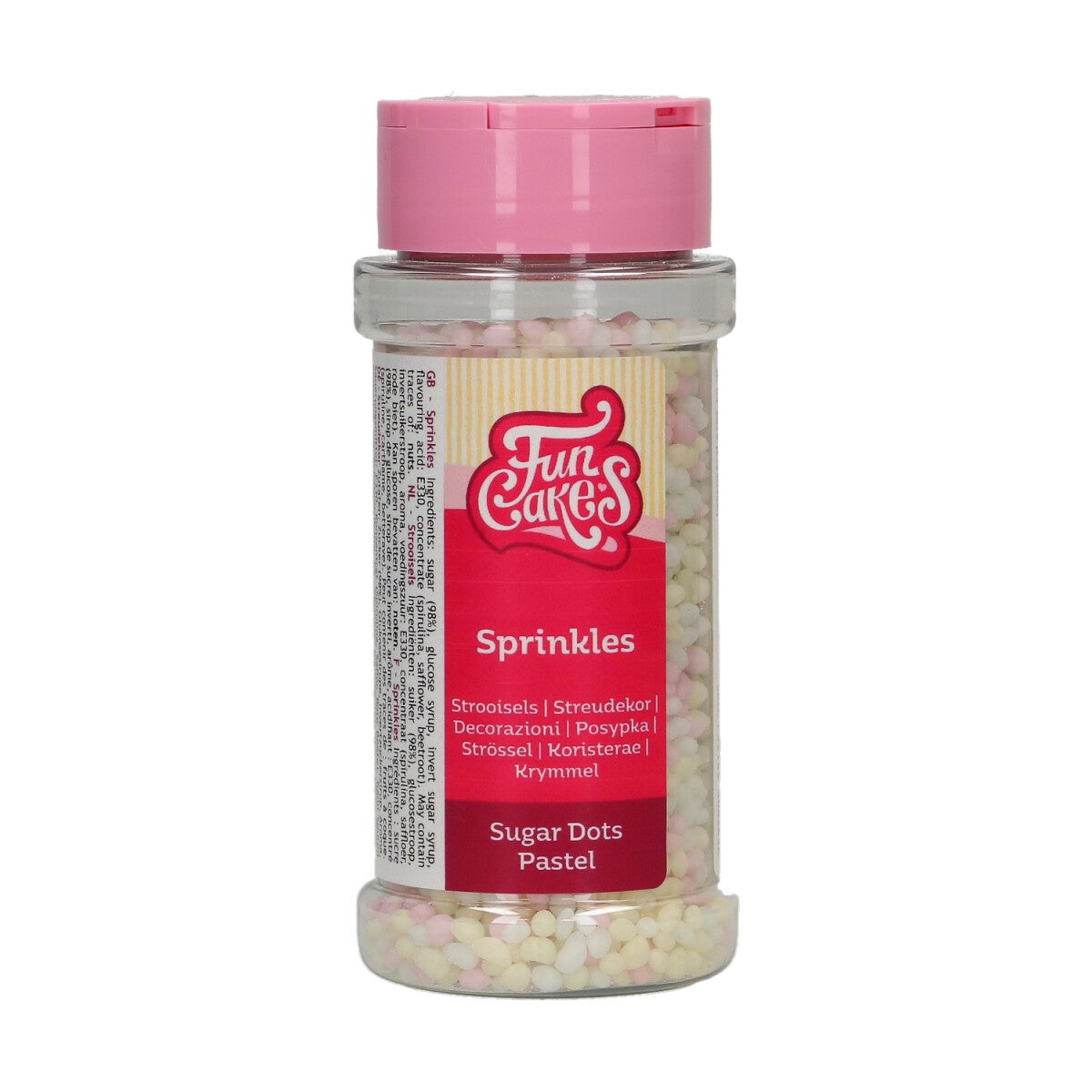 FunCakes Sugar Dots Pastel 80 g