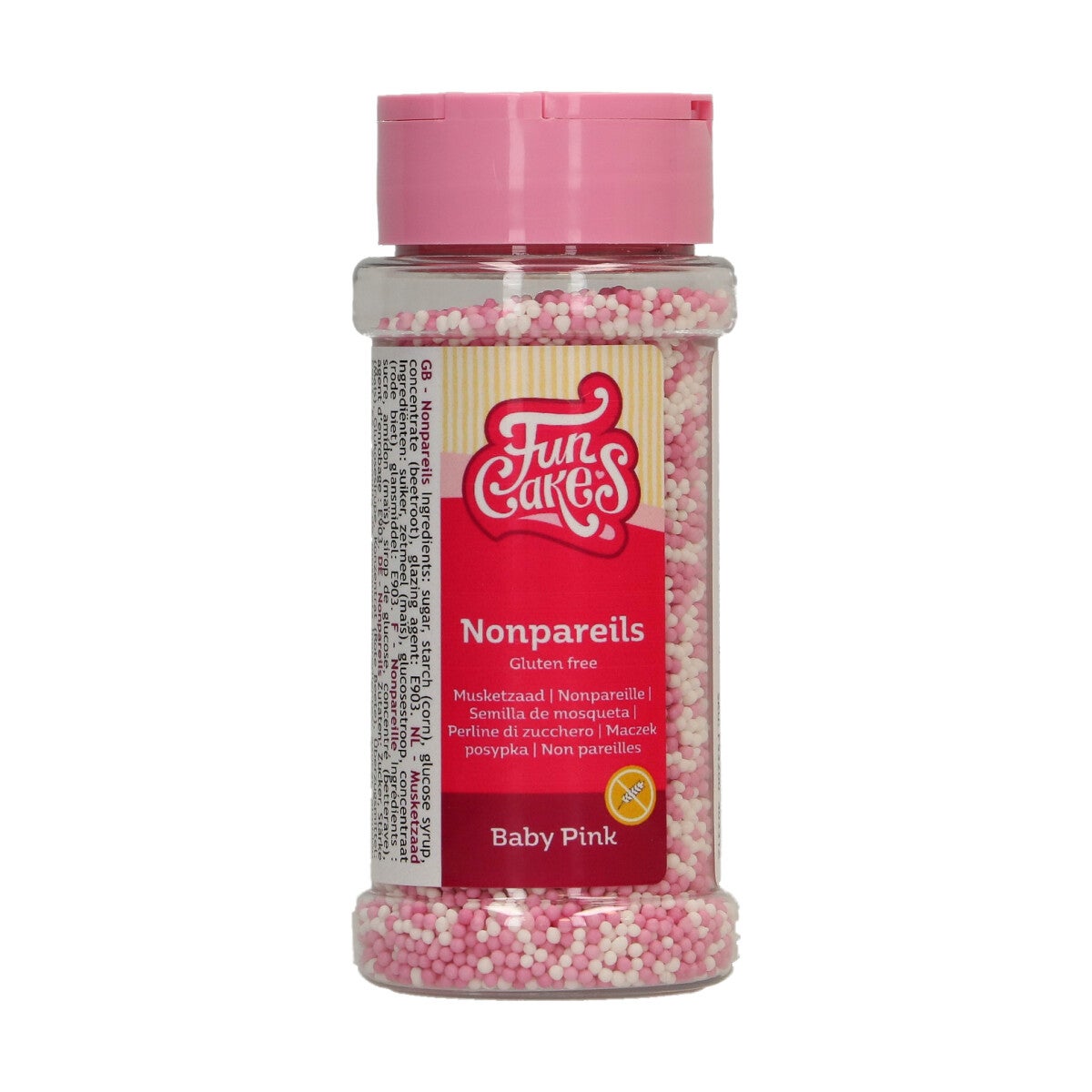 FunCakes Glutenvrije Nonpareils Baby Pink Mix 80 g
