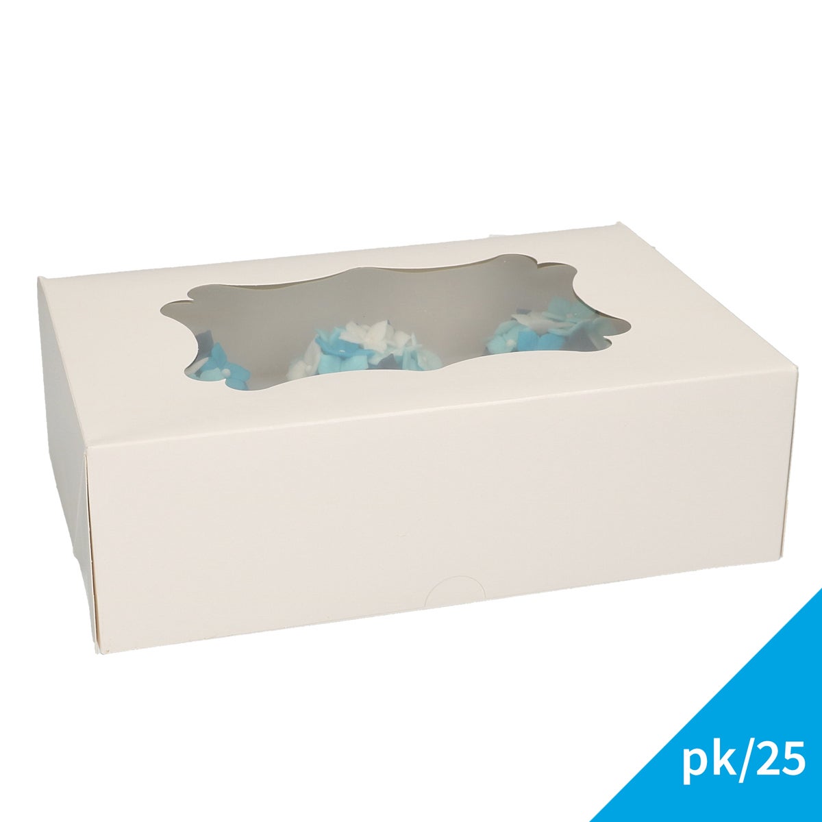 FunCakes Cupcake Doos 6 - Wit pk/25
