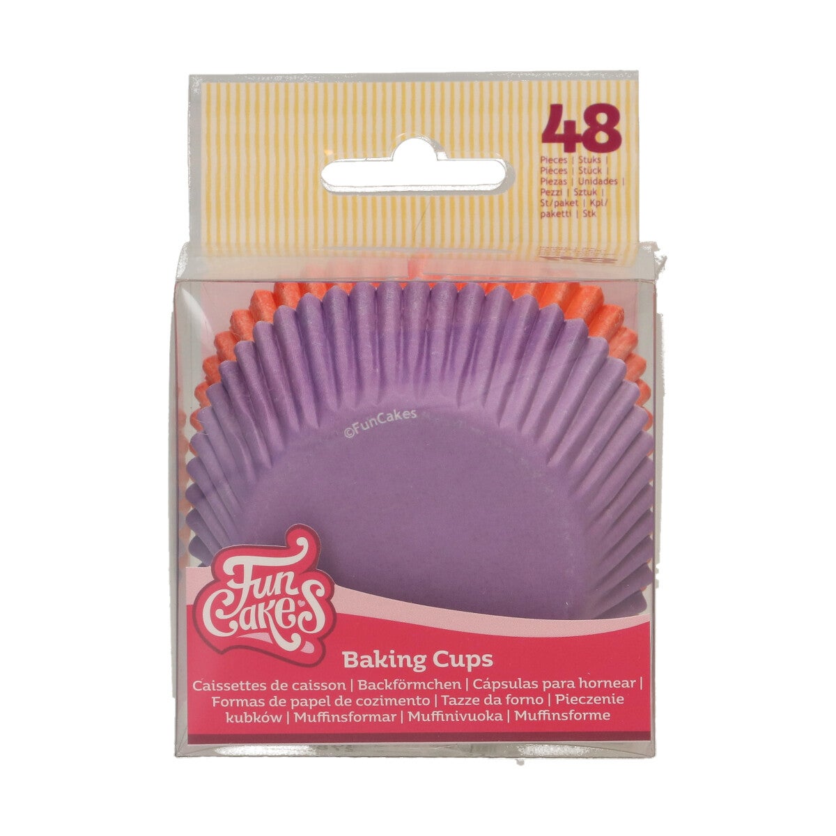 FunCakes Baking Cups Paars / Oranje pk/48