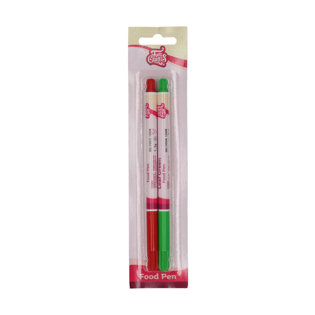 FunCakes Eetbare Stift Rood-Groen Set/2
