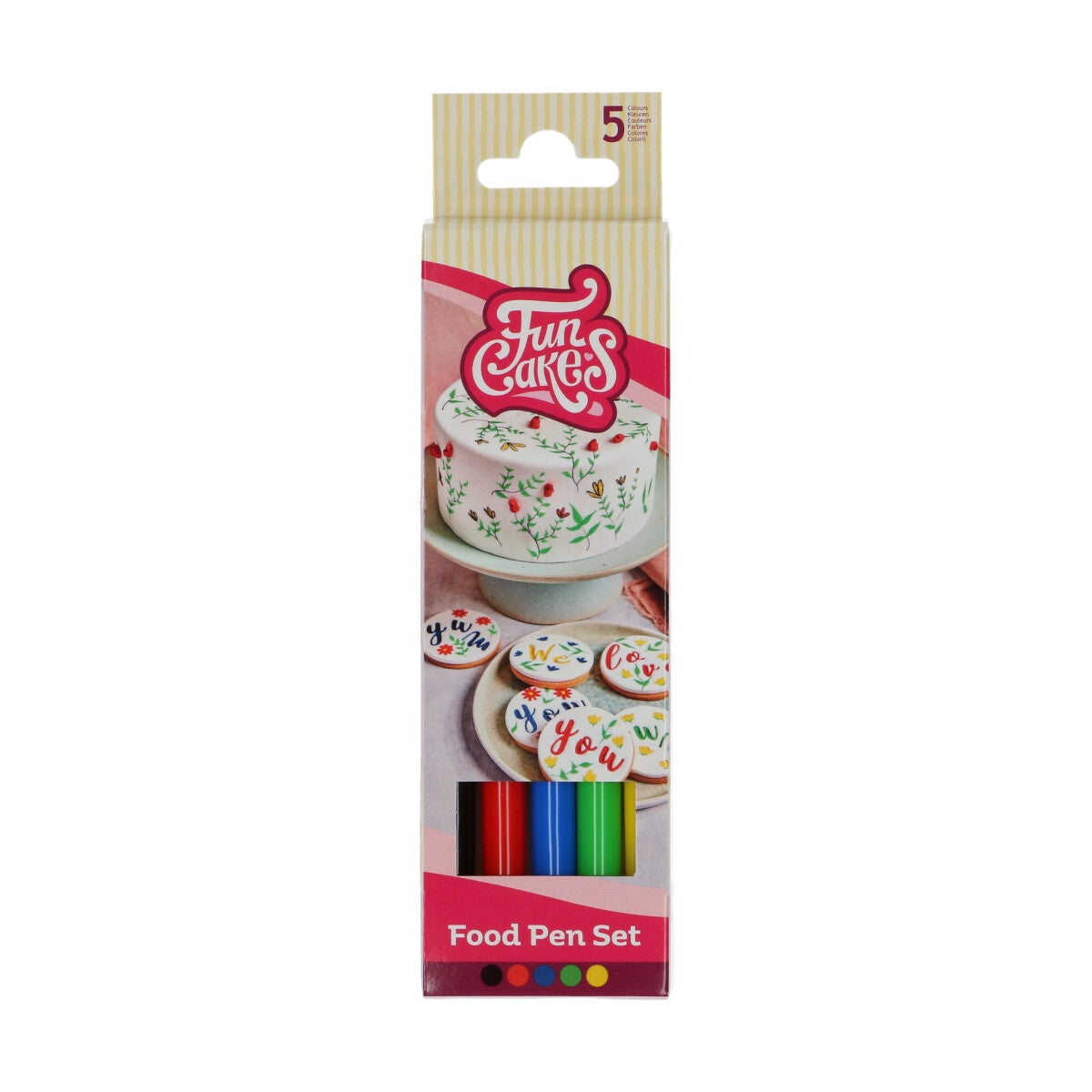 FunCakes Eetbare Stift Primaire Kleuren Set/5
