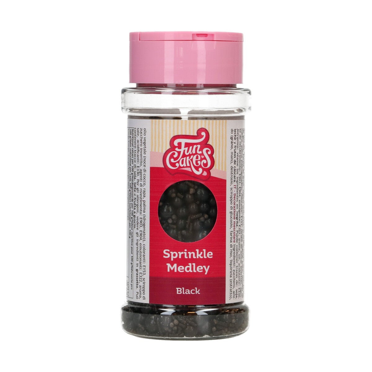 FunCakes Sprinkle Medley Zwart 65g