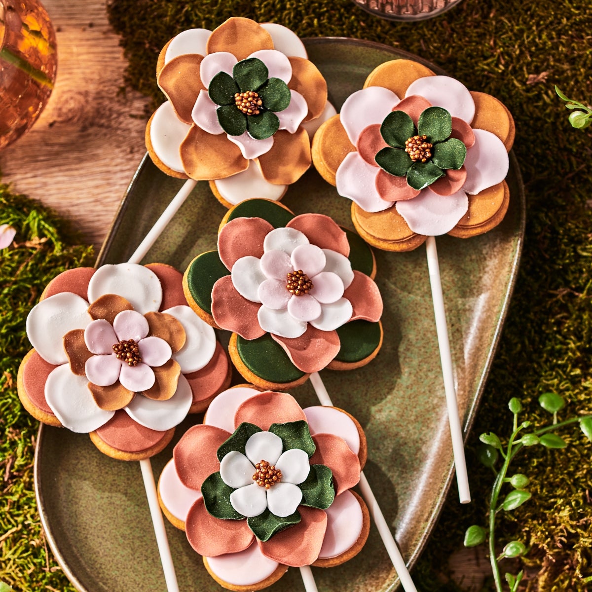 FunCakes Rolfondant Multipack Shimmering Garden 5x100g