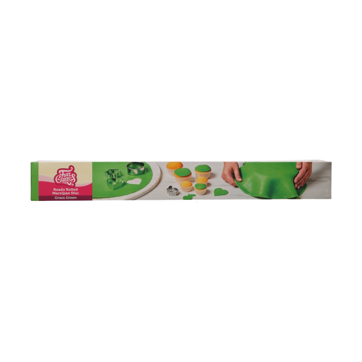 FunCakes Ready Rolled Marsepein Disc Grasgroen 400g