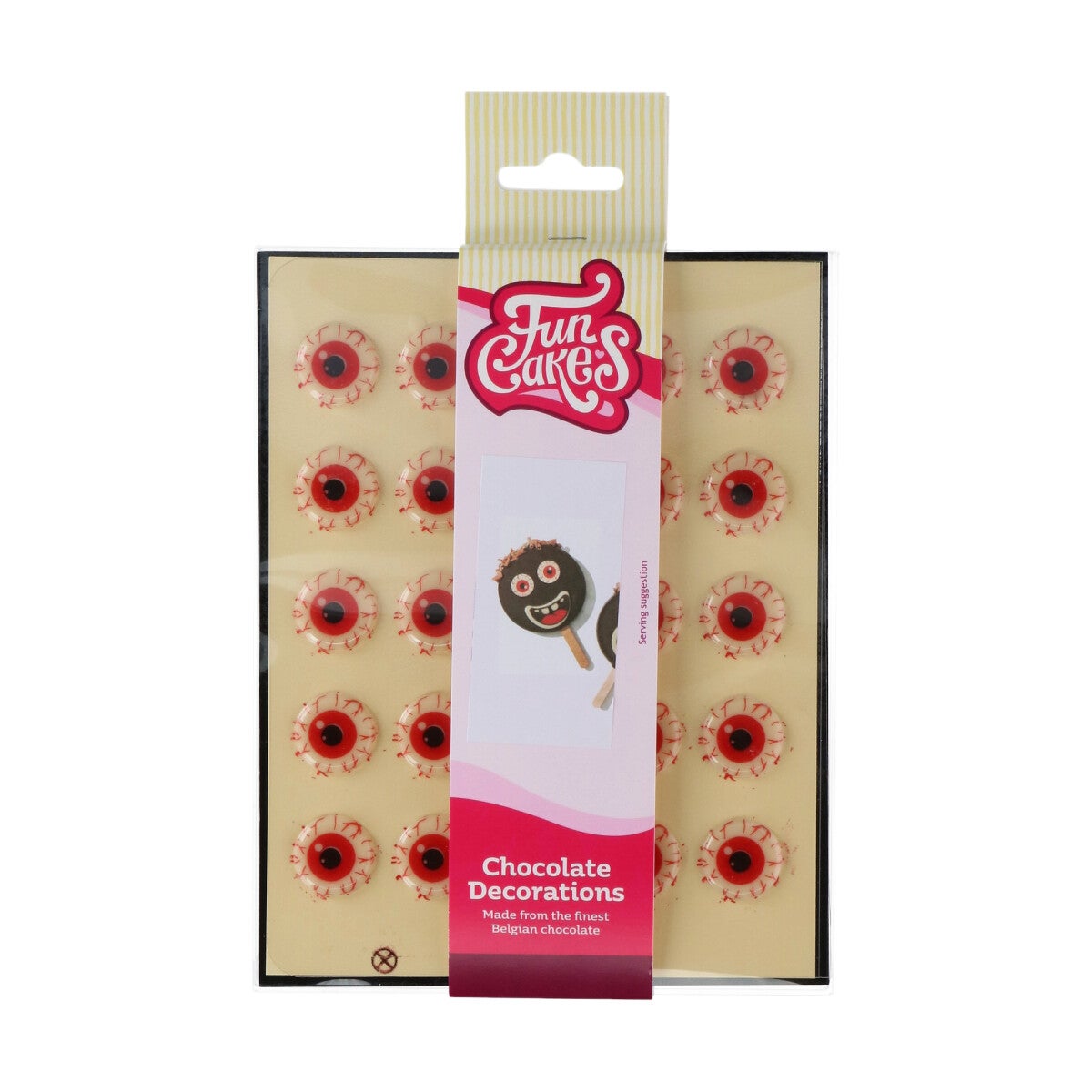 FunCakes Chocolade Decoraties Half Oogbal Set/25
