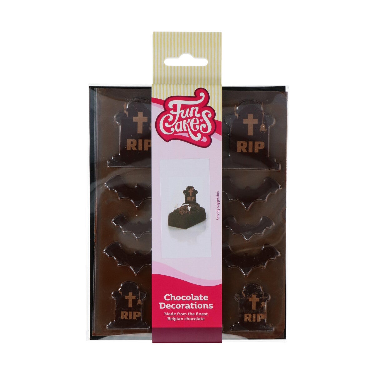 FunCakes Chocolade Decoraties Halloween Grafstenen Set/14