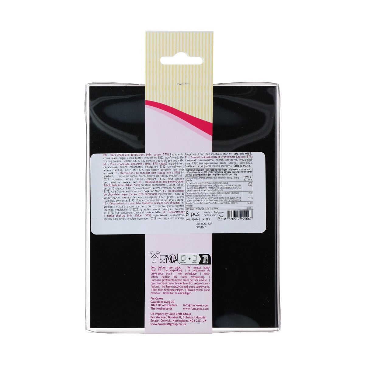 FunCakes Chocolade Decoratie Feestelijke Ster Set