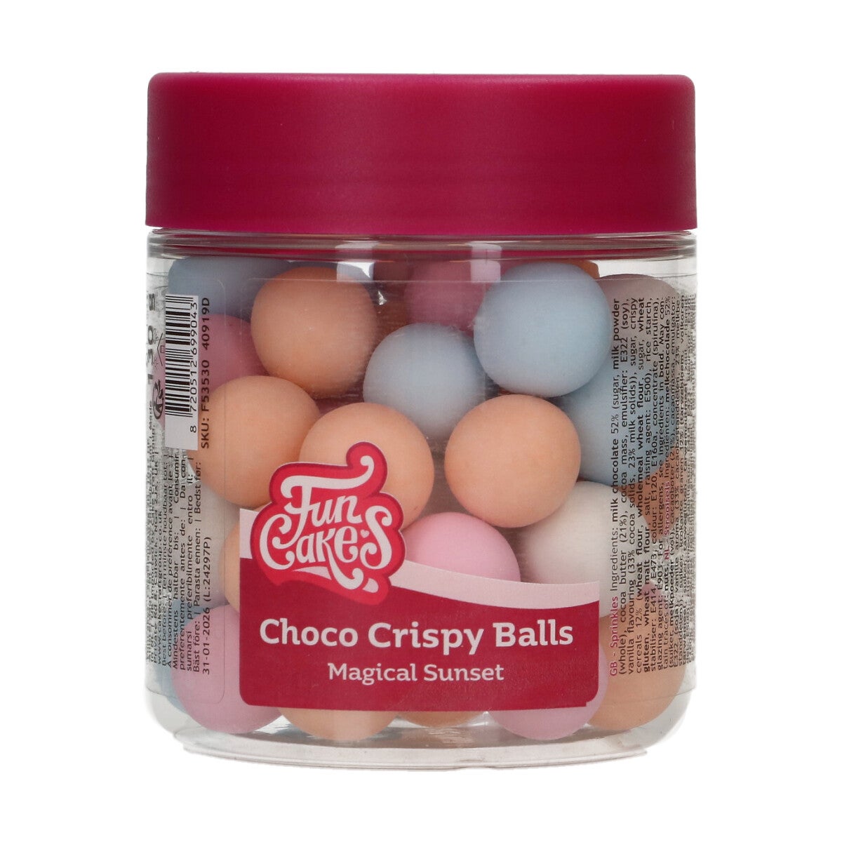 FunCakes Choco Crispy Ballen - Magical Sunset
