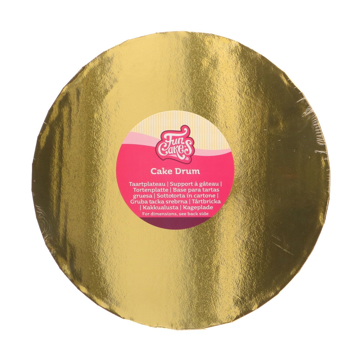 FunCakes Cake Drum Rond Ø25 cm - Goud - 20mm