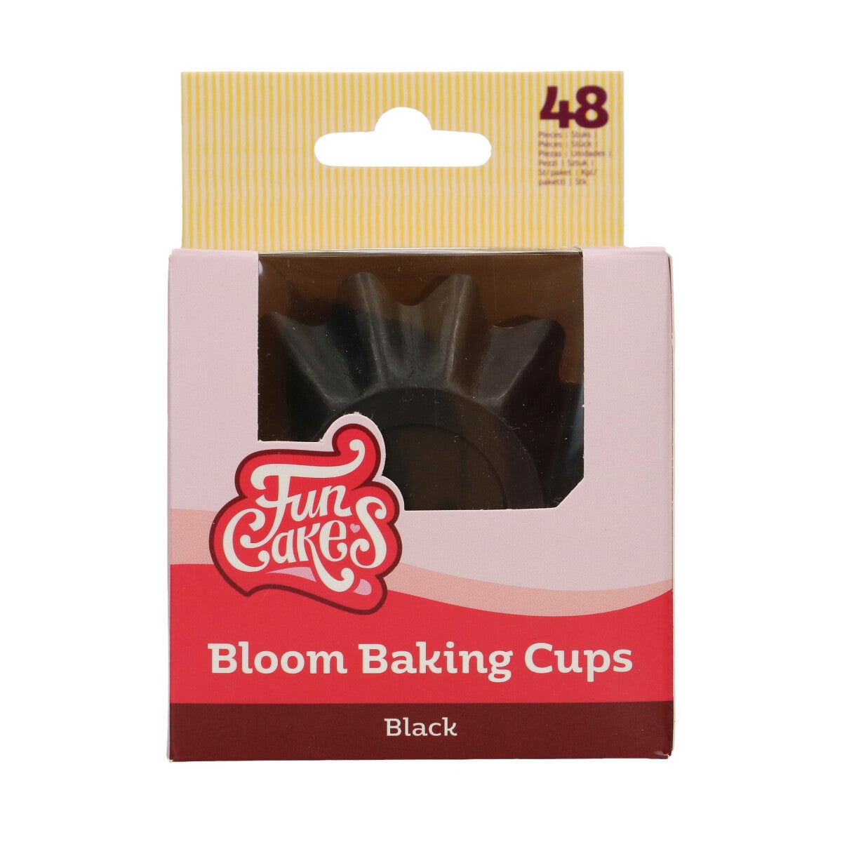 FunCakes Bloom Baking Cups - Zwart pk/48