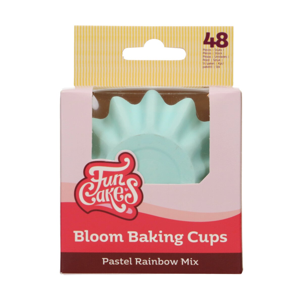 FunCakes Bloom Baking Cups - Pastel Regenboog Mix pk/48