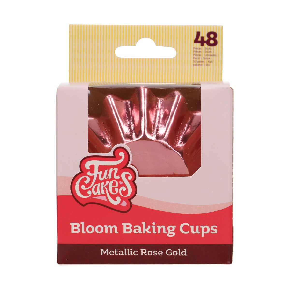 FunCakes Bloom Baking Cups - Metallic Rosé Goud pk/48