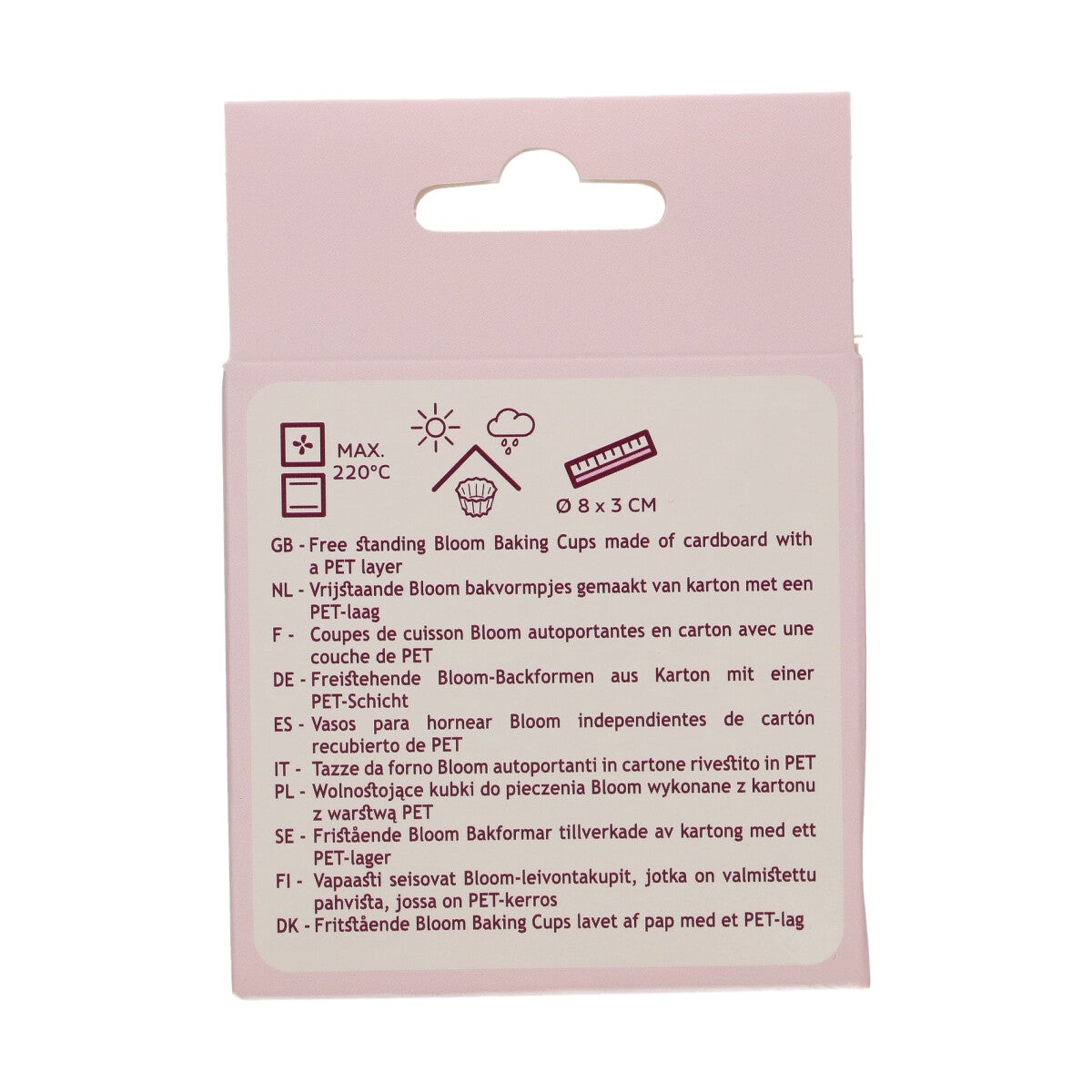 FunCakes Bloom Baking Cups - Metallic Rosé Goud pk/48