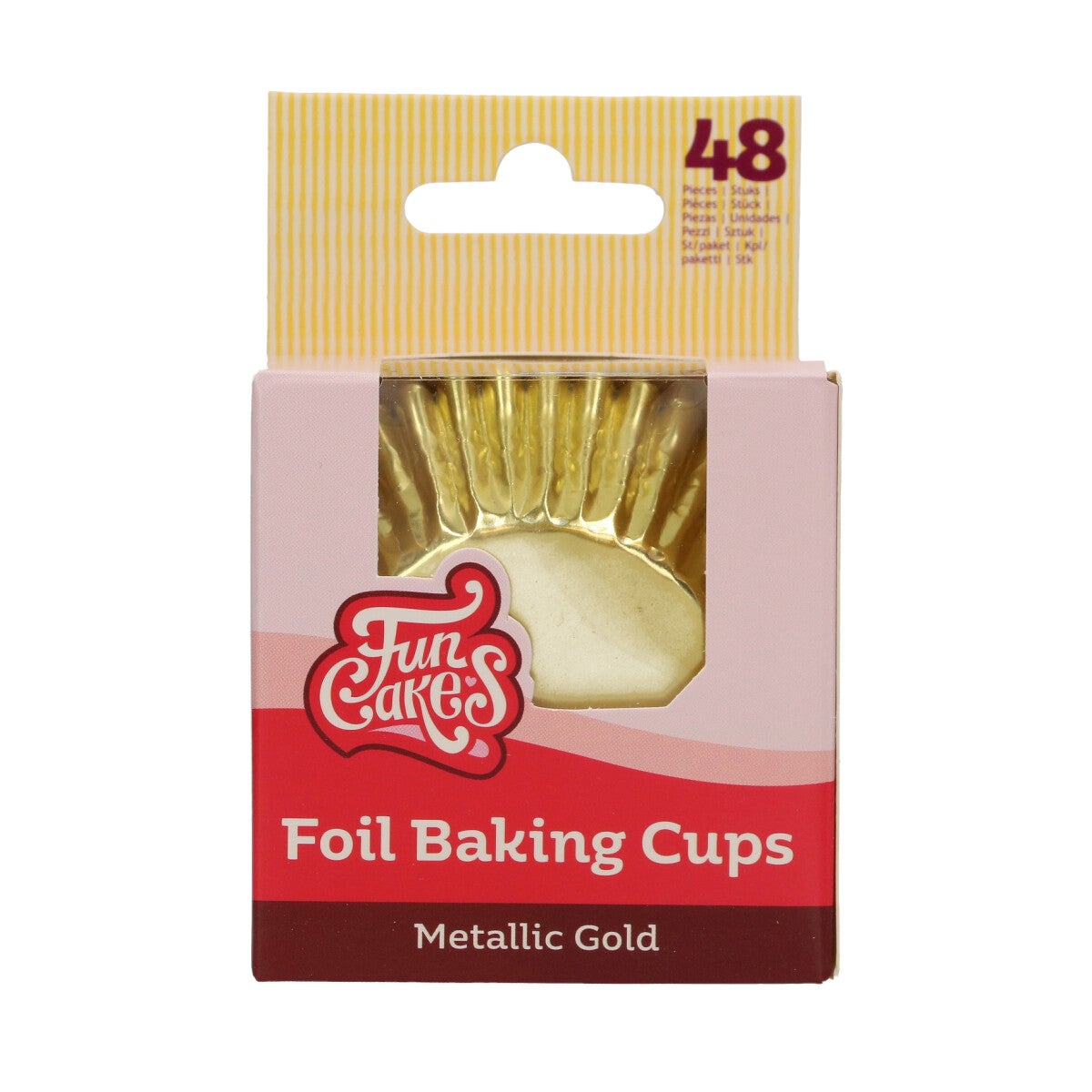 FunCakes Folie Baking Cups - Metallic Goud pk/48