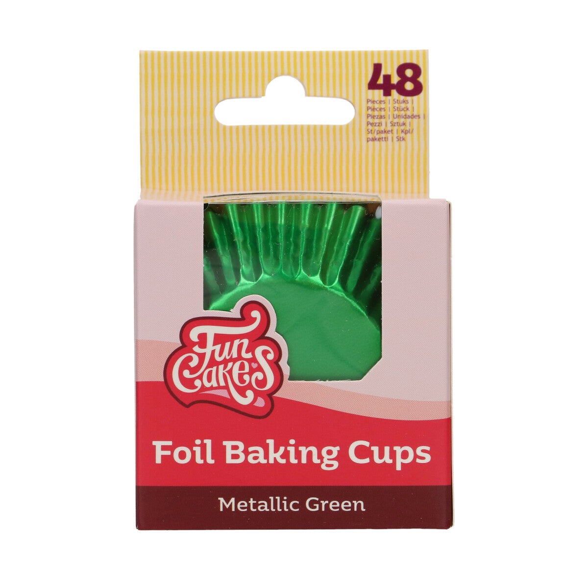 FunCakes Folie Baking Cups - Metallic Groen pk/48