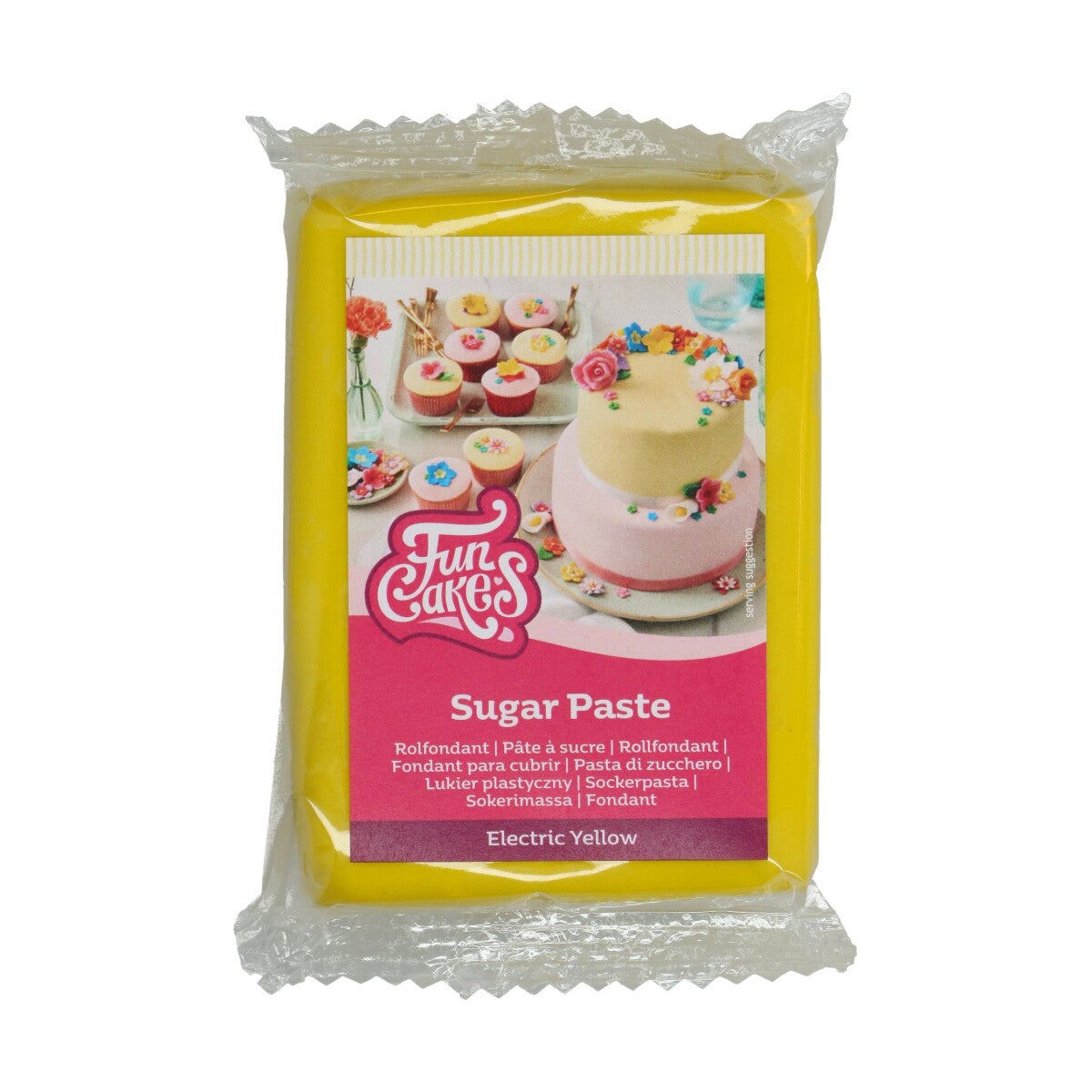 FunCakes Fondant Electric Yellow 250 g