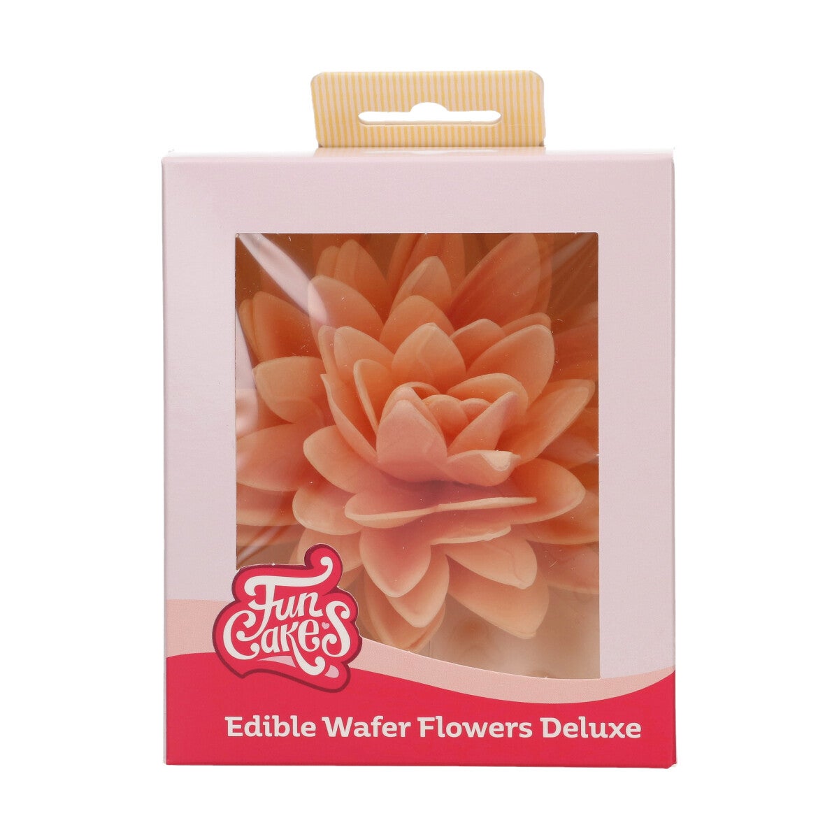 FunCakes Eetbare Papieren Bloemen Deluxe Pioenroos Oranje Groot pk/1