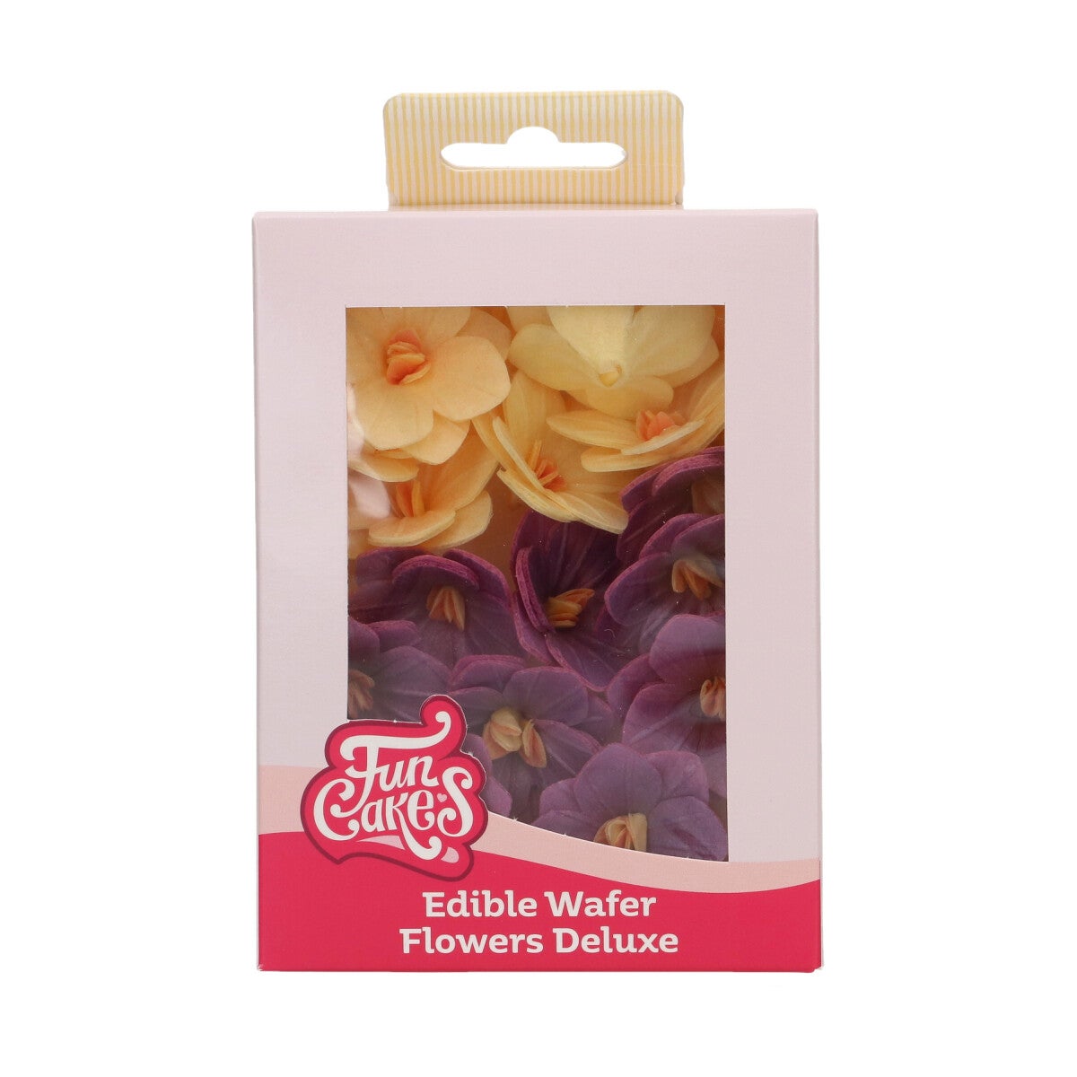 FunCakes Eetbare Papieren Bloemen Deluxe Hortensia Paars/Geel Klein pk/18