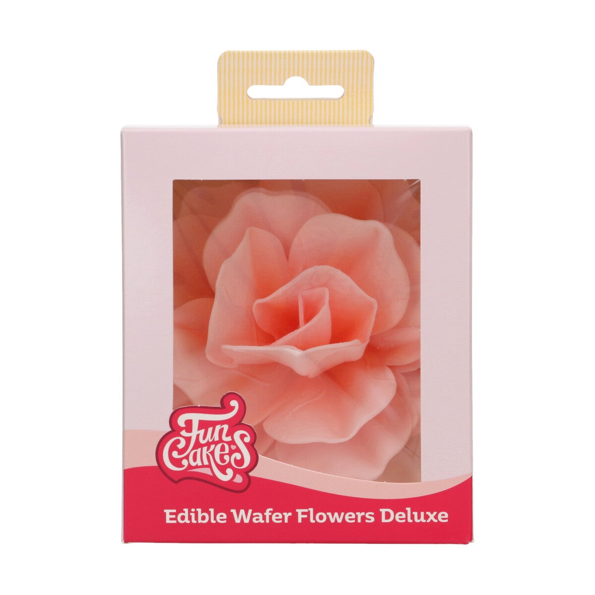 FunCakes Eetbare Papieren Bloemen Deluxe Rose Pastella Roze Groot pk/1