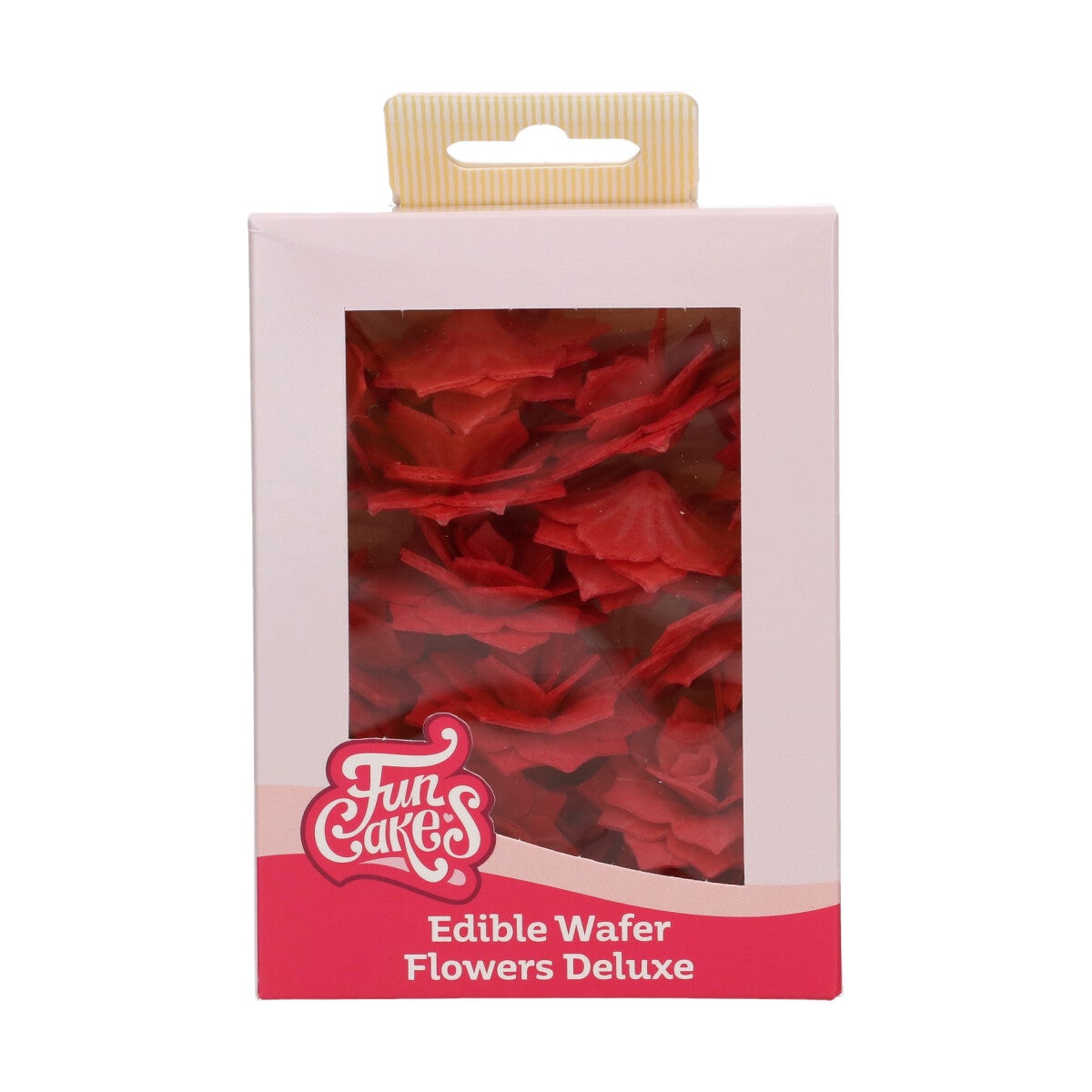 FunCakes Eetbare Papieren Bloemen Deluxe Rose Rosalia Rood Medium pk/15