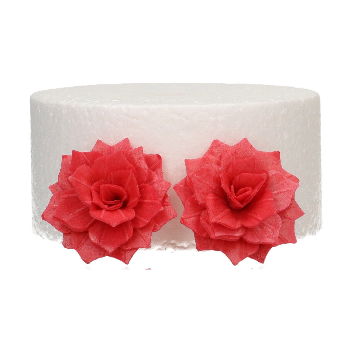 FunCakes Eetbare Papieren Bloemen Deluxe Rose Rosalia Rood Medium pk/15