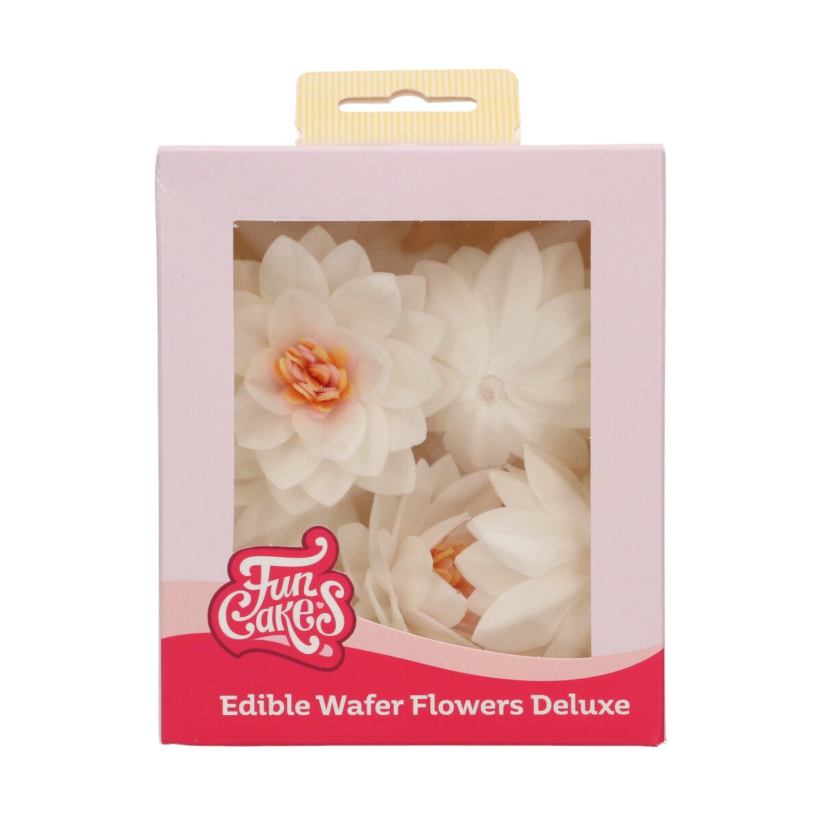 FunCakes Eetbare Papieren Bloemen Deluxe Lotus Wit Medium pk/10