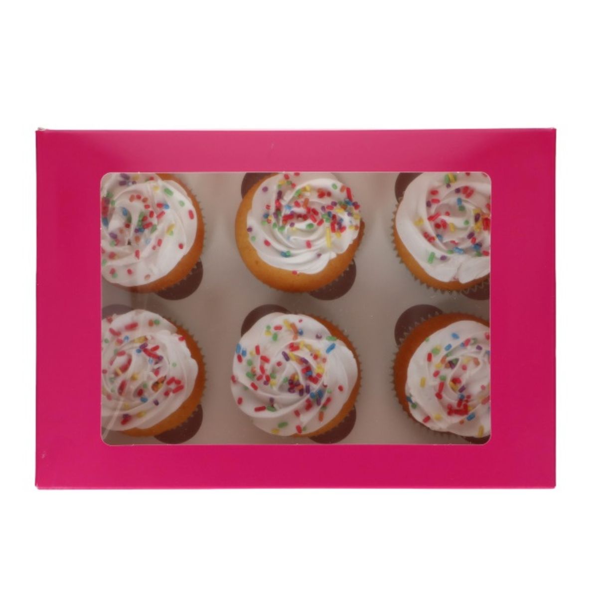 FunCakes Cupcake Doos 6 – Roze pk/3