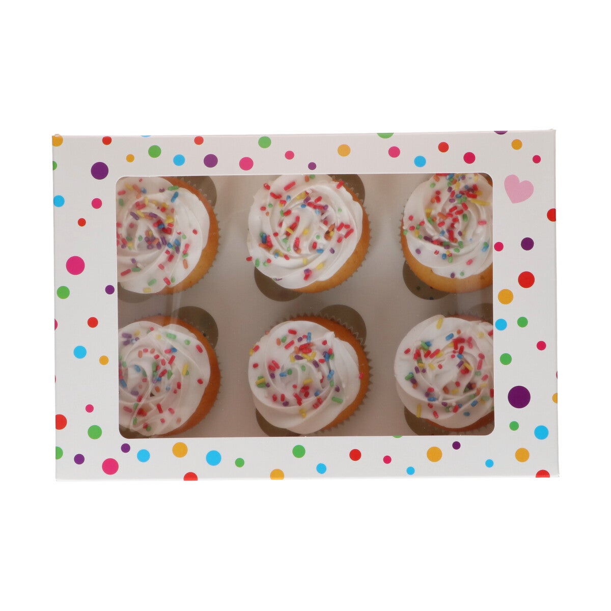 FunCakes Cupcake Doos 6 – Confetti pk/3