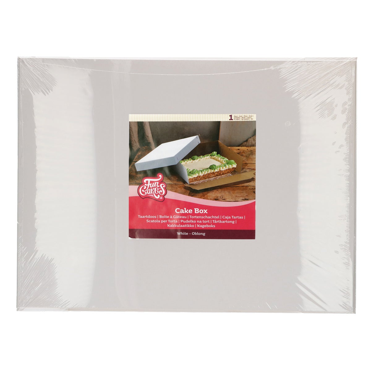 FunCakes Taartdoos Wit 60x50x15 cm pk/1